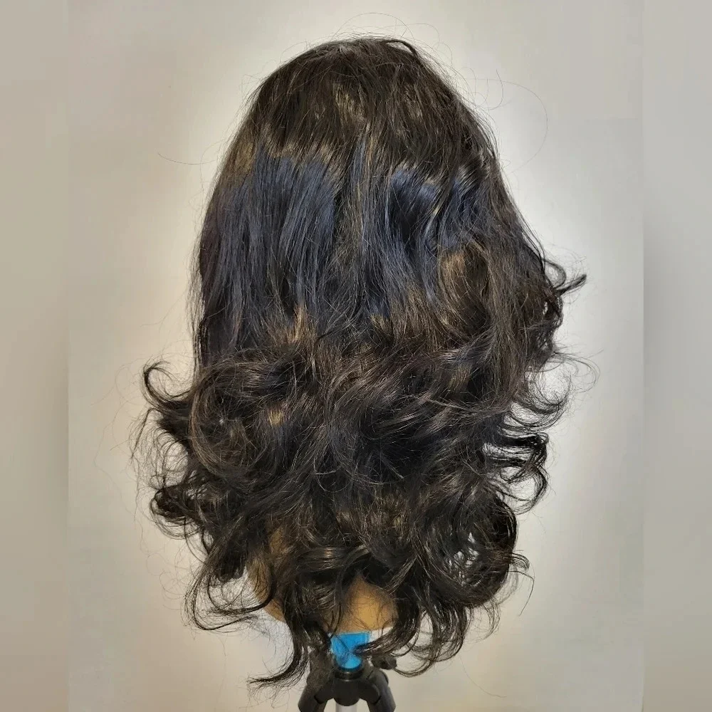 Fashion Shoulder Length Wig - Black